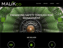 Tablet Screenshot of malikco.com